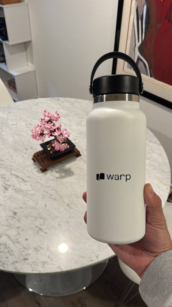Warp White Hydro Flask