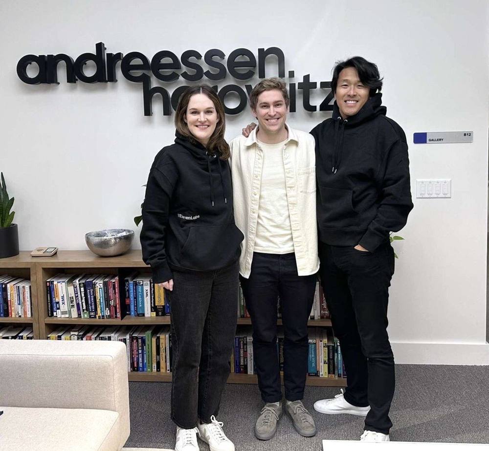 ElevenLabs Soft black hoodies (a16z office drop)