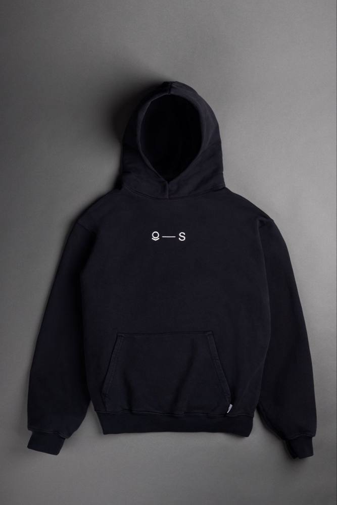 Palantir Sovereign Blackout S-logo hoodie