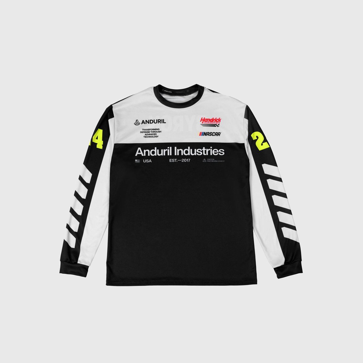 Anduril Anduril 250 William Byron #24 Long-Sleeve Jersey