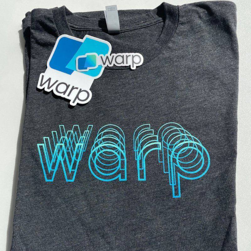 Warp Neon-outline Warp logo tee