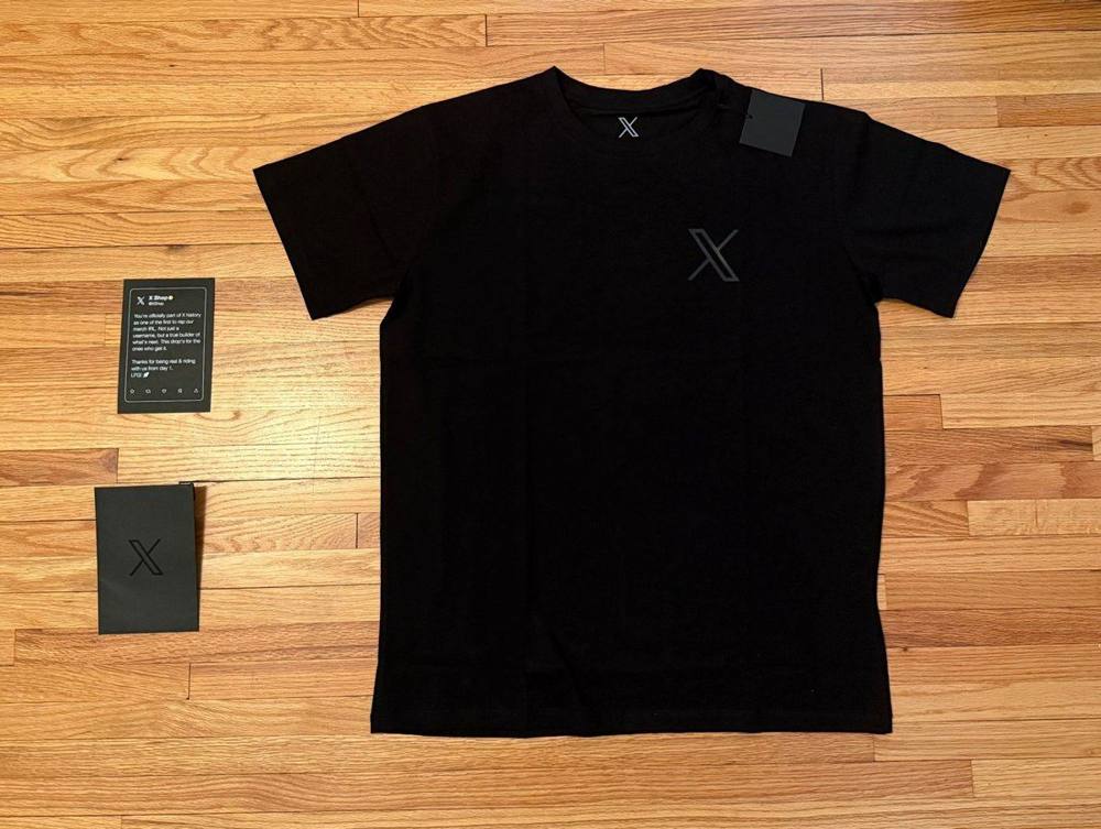 xAI / X Black X logo tee