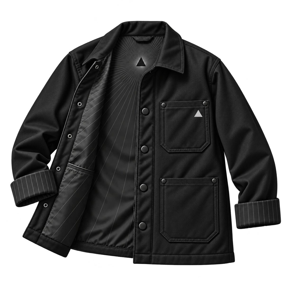 Vercel Black Canvas Chore Coat
