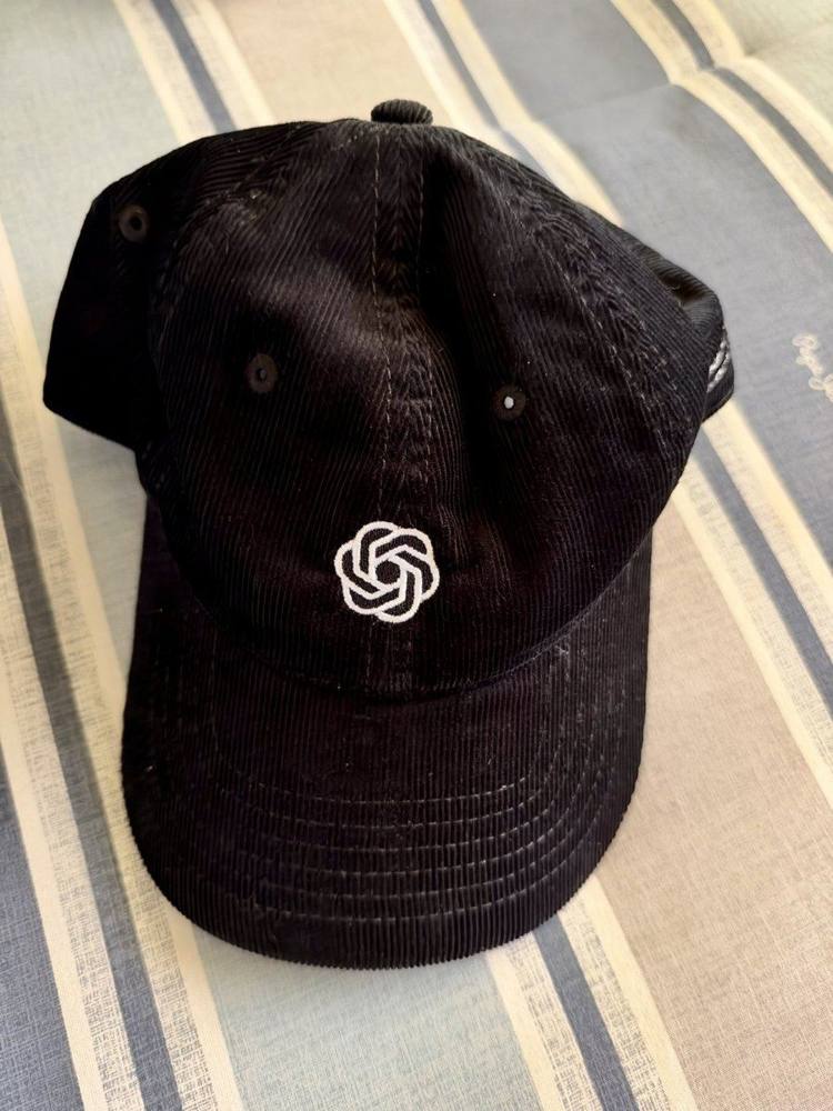 OpenAI Corduroy blossom-logo cap