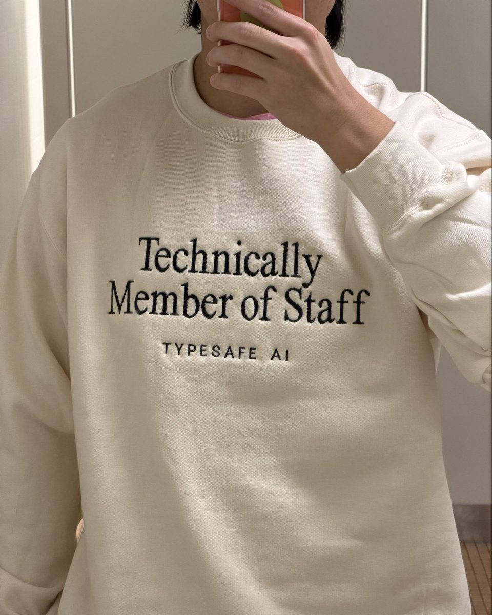 TypeSafe AI 'Technically Member of Staff' crewneck