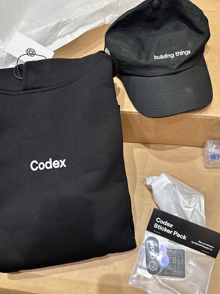 OpenAI Codex hoodie + Codex screen pack